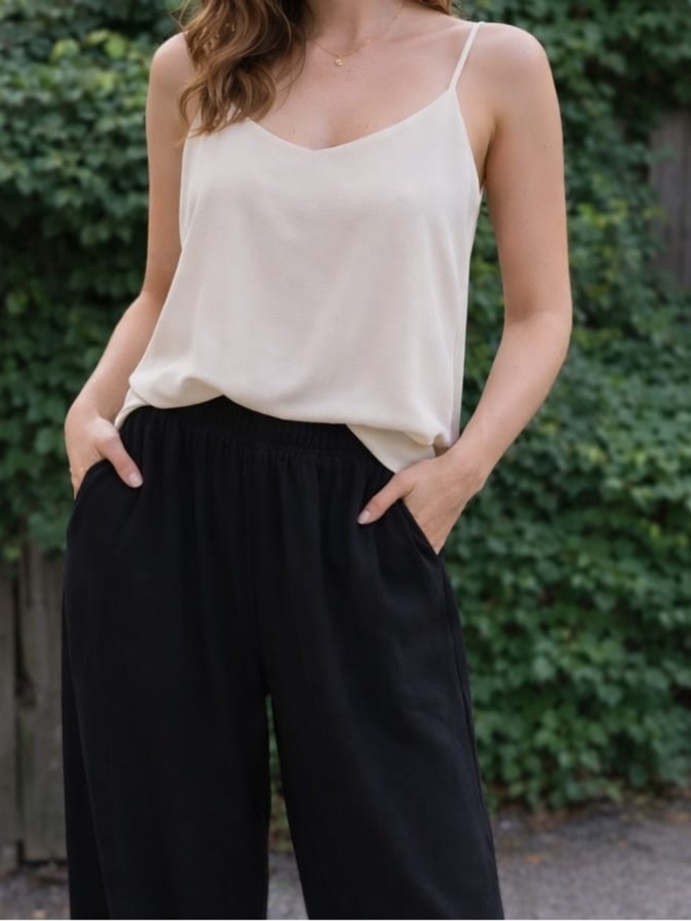 Cream tank top Pimkie